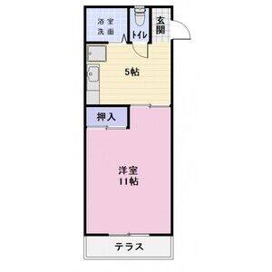 1DK 間取り図