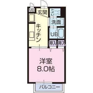 1K 間取り図