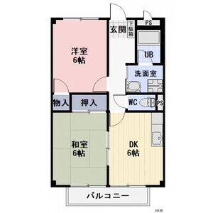 2DK 間取り図