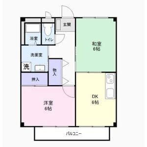 2DK 間取り図