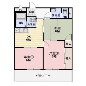 3DK 間取り図