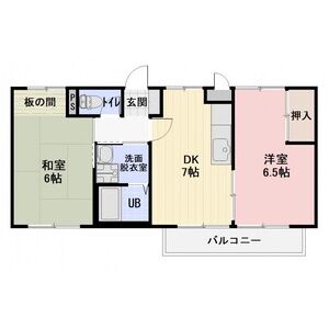 2DK 間取り図