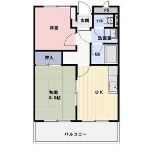 2DK 間取り図