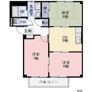 3DK 間取り図
