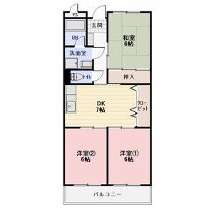 3DK 間取り図