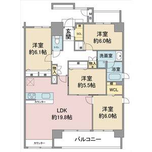 4LDK 間取り図