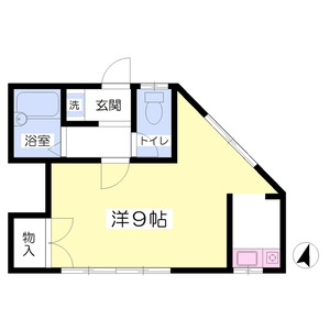 ワンルーム 間取り図