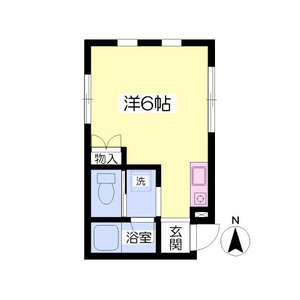 ワンルーム 間取り図