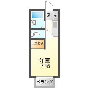 ワンルーム 間取り図