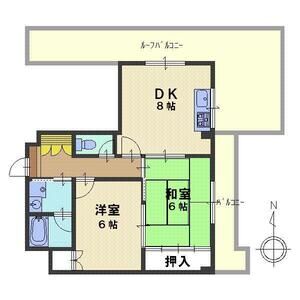 2DK 間取り図