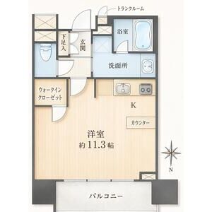 ワンルーム 間取り図