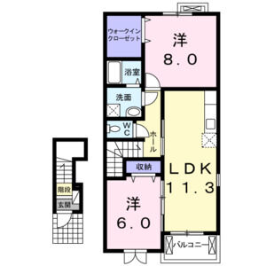 2LDK 間取り図