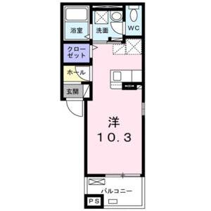 ワンルーム 間取り図