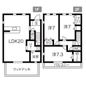3LDK 間取り図