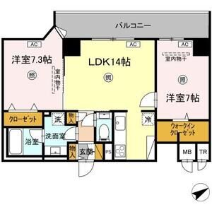 2LDK 間取り図