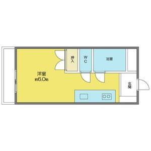 ワンルーム 間取り図