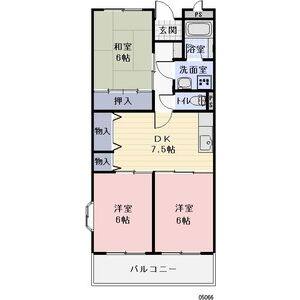 3DK 間取り図