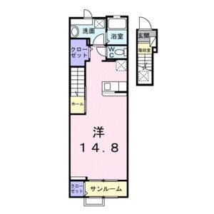 ワンルーム 間取り図