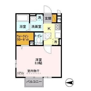1K 間取り図