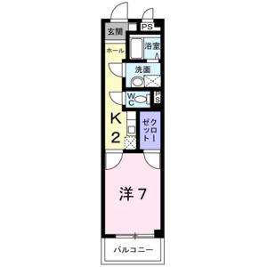 1K 間取り図