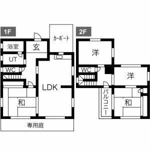 4LDK 間取り図
