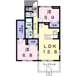 2LDK 間取り図