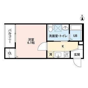 1K 間取り図