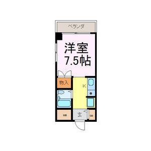 1K 間取り図