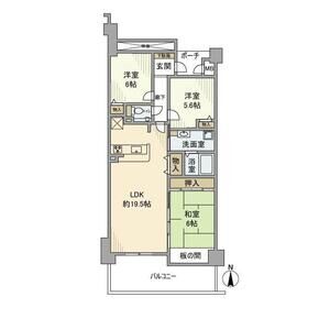 3LDK 間取り図