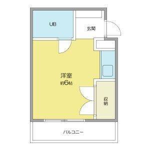 ワンルーム 間取り図