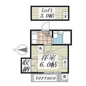 1K 間取り図