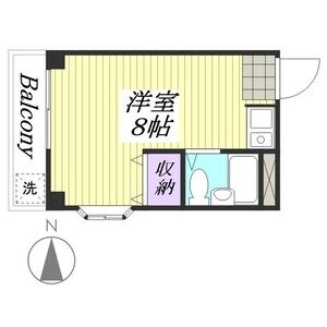 ワンルーム 間取り図