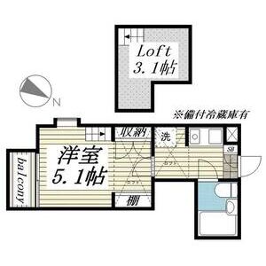 1K 間取り図