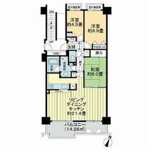 3LDK 間取り図