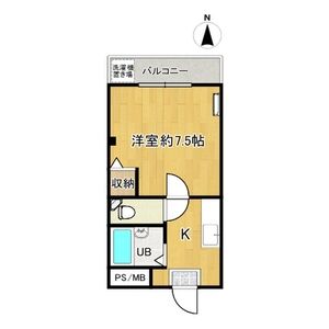 1K 間取り図