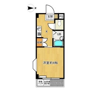 1K 間取り図
