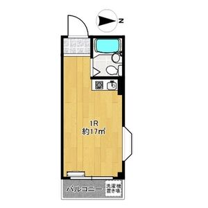 ワンルーム 間取り図