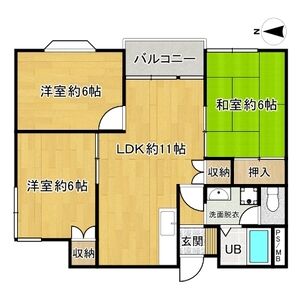 3LDK 間取り図