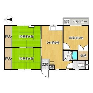 3DK 間取り図