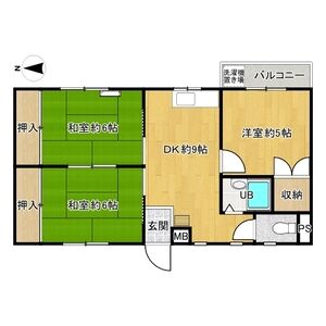 3DK 間取り図