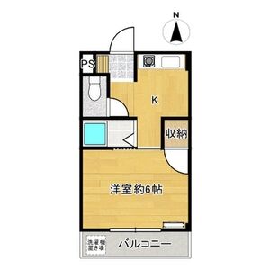 1K 間取り図