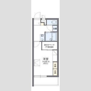 1K 間取り図