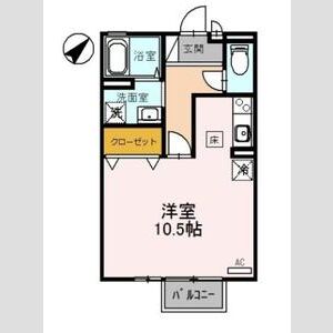 ワンルーム 間取り図