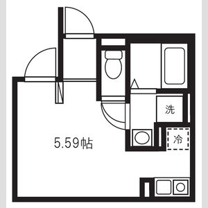 ワンルーム 間取り図