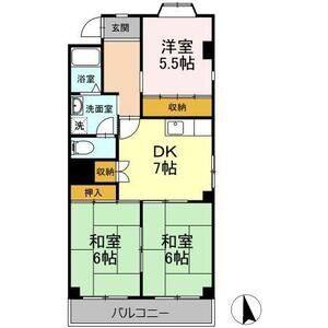 3DK 間取り図