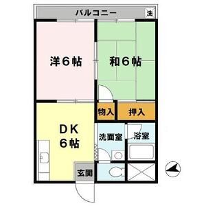 2DK 間取り図
