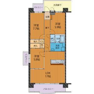 3LDK 間取り図