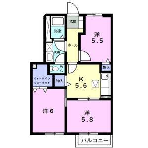 3K 間取り図