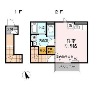ワンルーム 間取り図