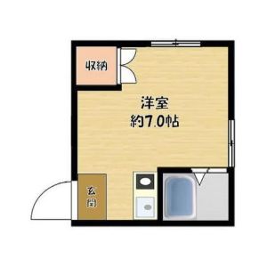 ワンルーム 間取り図